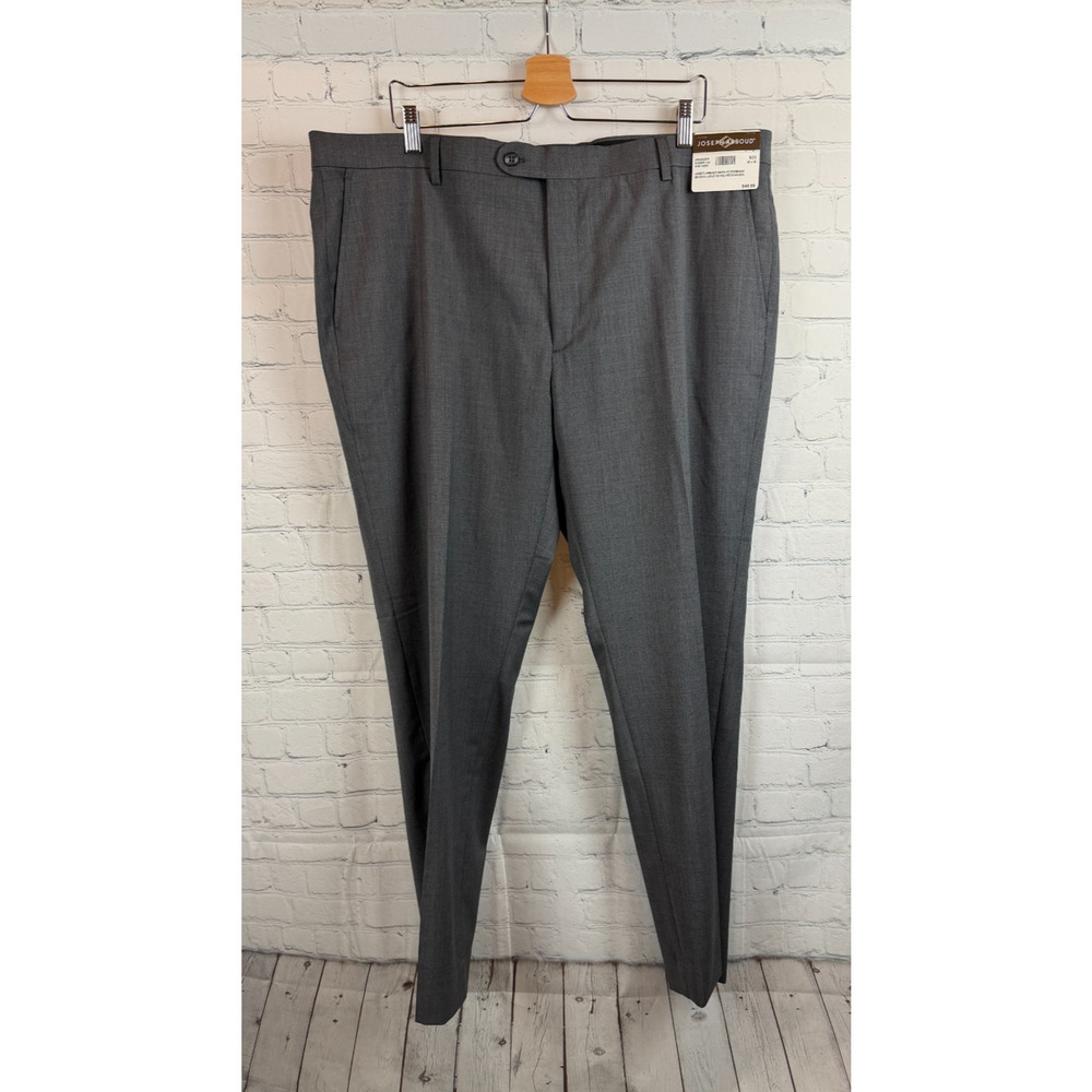 JOSEPH ABBOUD gray wool blend comfort mens career dress pants 42W-32" NWT